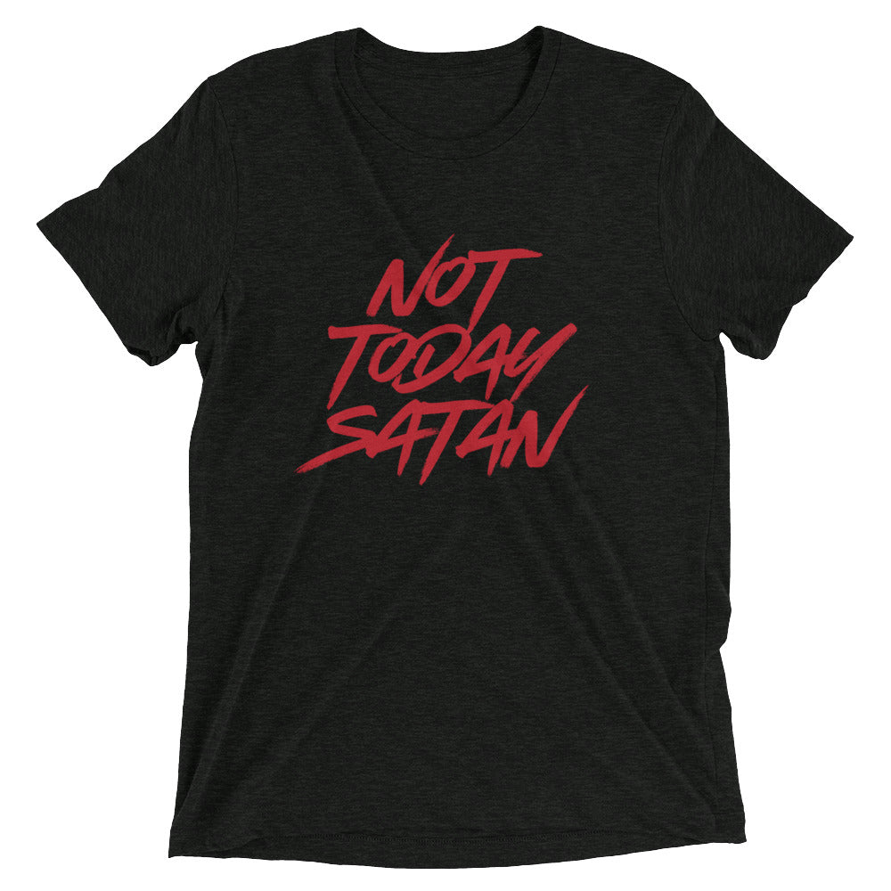 "Not Today Satan" Unisex Tri-Blend T-Shirt 6