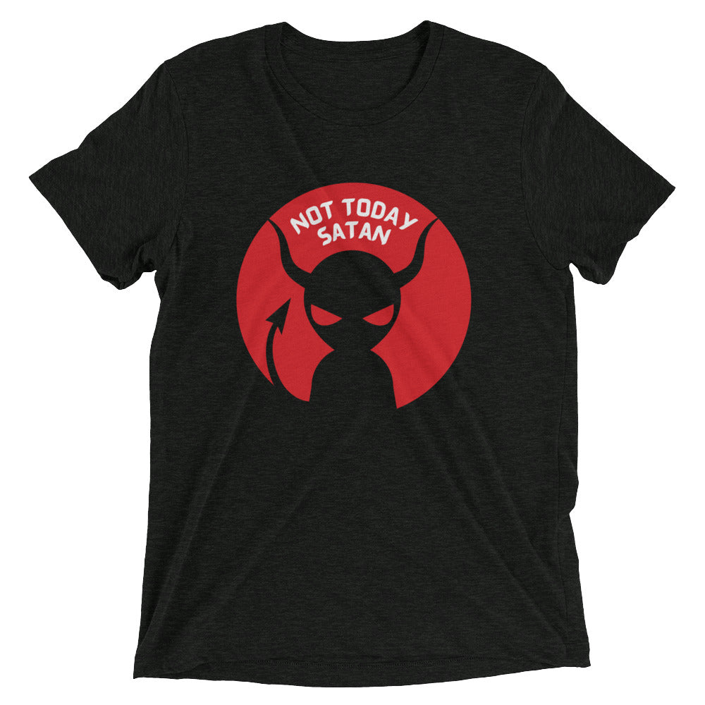 "Not Today Satan" Unisex Tri-Blend T-Shirt 8