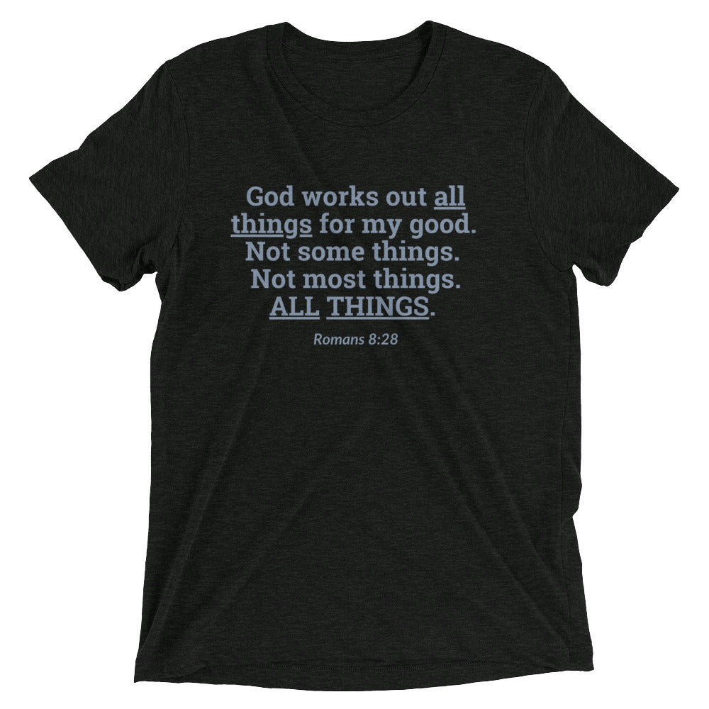 "All Things for my Good" Unisex Tri-Blend T-Shirt 2