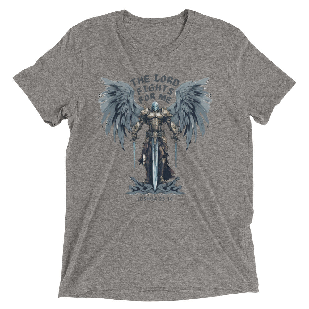 “The Lord Fights for Me” Unisex Tri-Blend T-Shirt 4