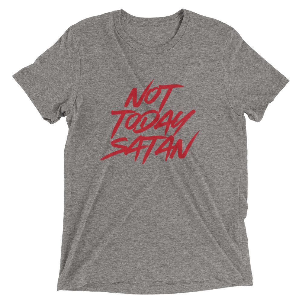 "Not Today Satan" Unisex Tri-Blend T-Shirt 6