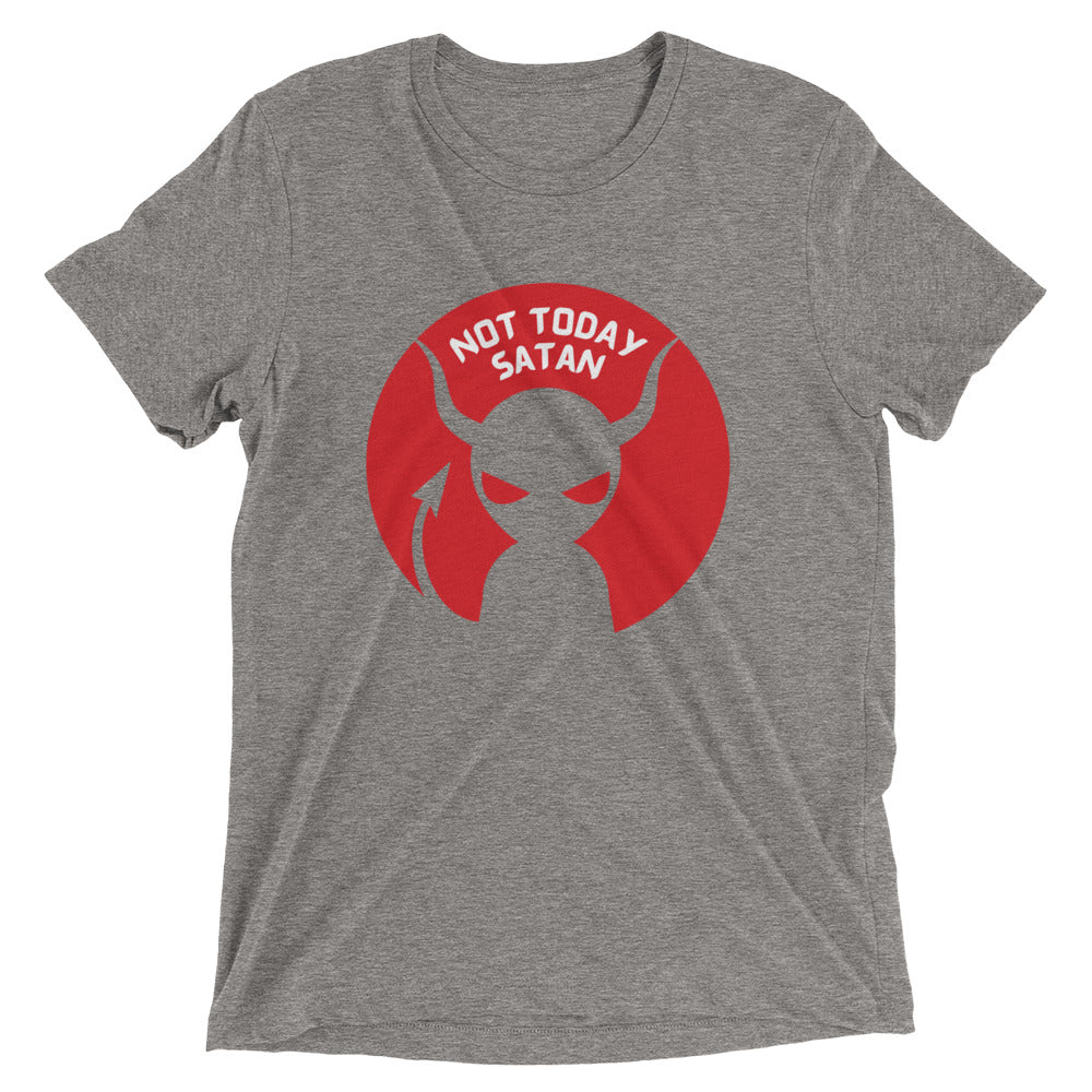 "Not Today Satan" Unisex Tri-Blend T-Shirt 8