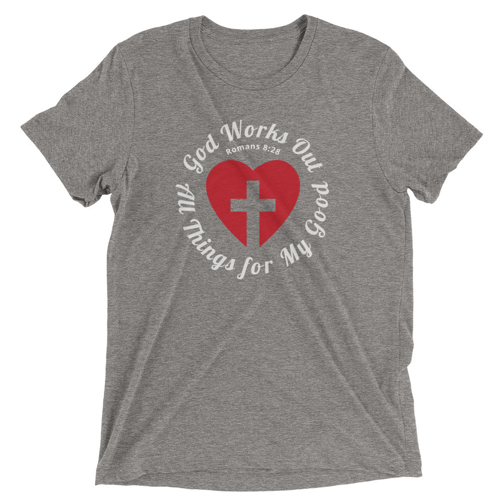 "All Things for my Good" Unisex Tri-Blend T-Shirt 8