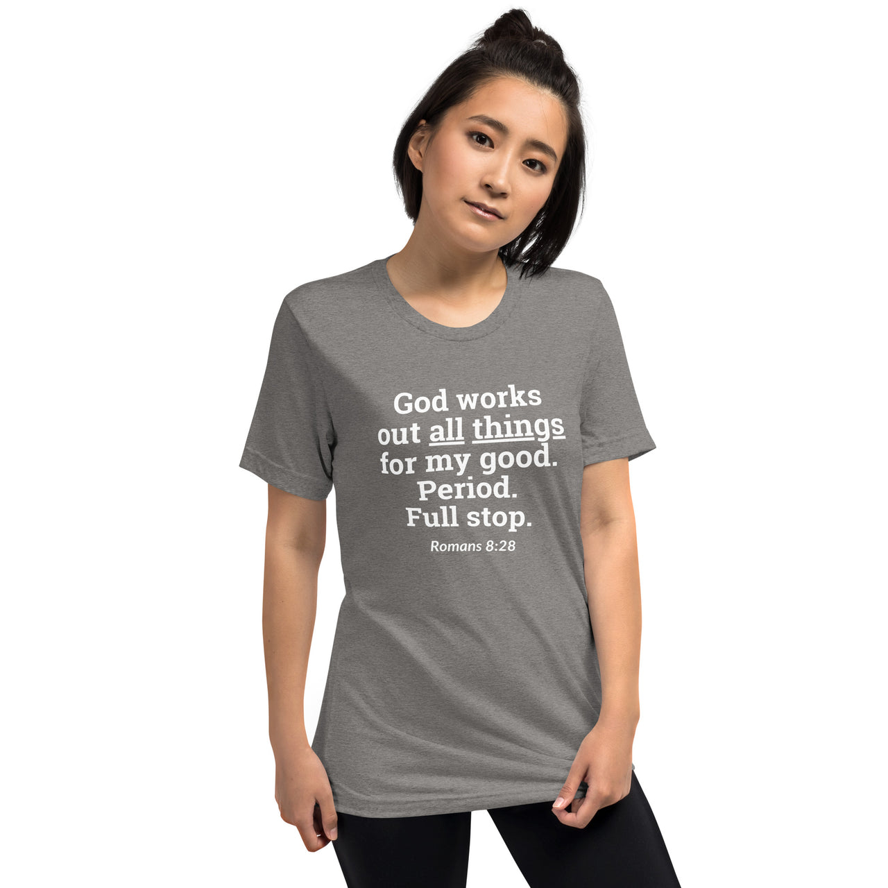 "All Things for my Good" Unisex Tri-Blend T-Shirt 16