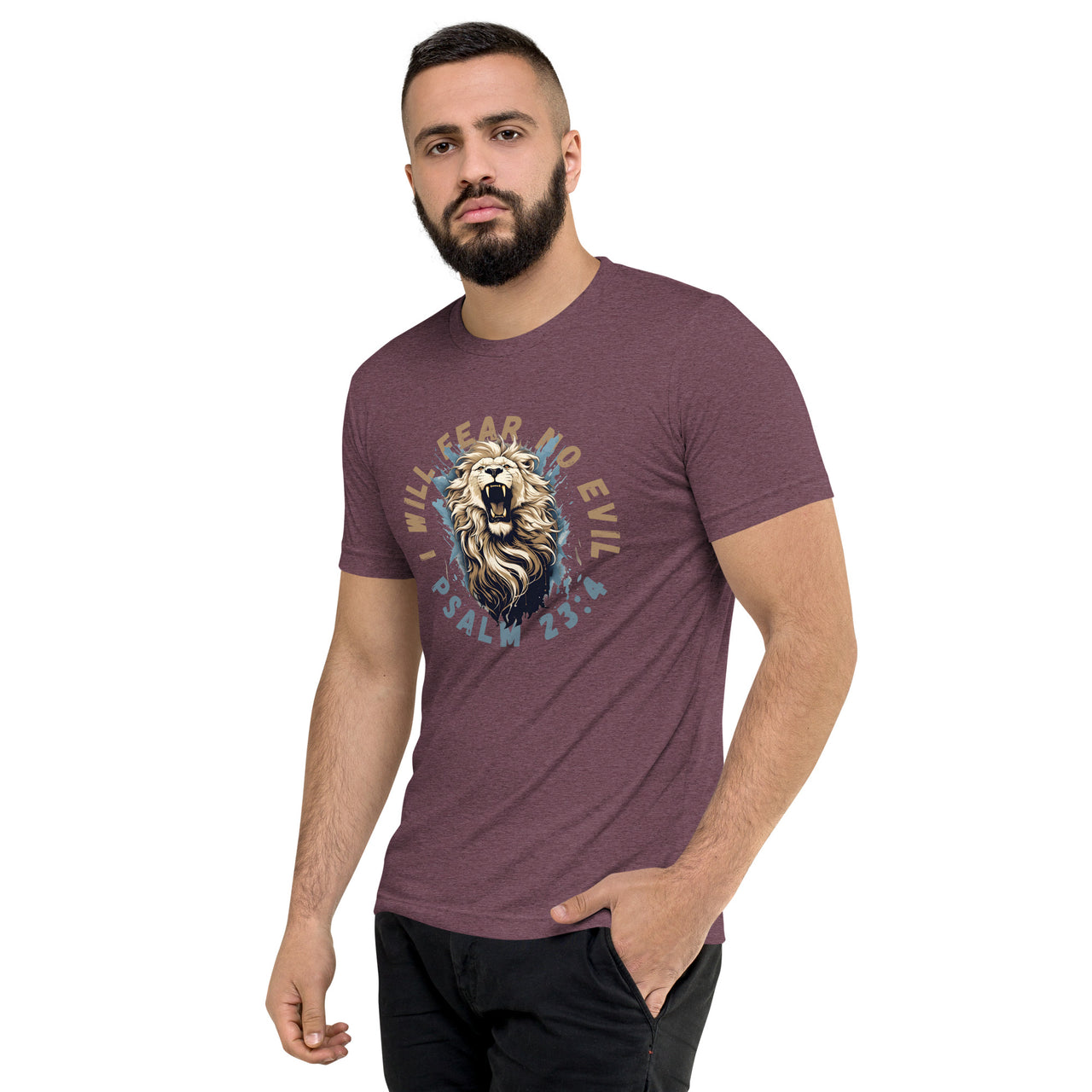 “Fear No Evil" Unisex Tri-Blend T-Shirt 5