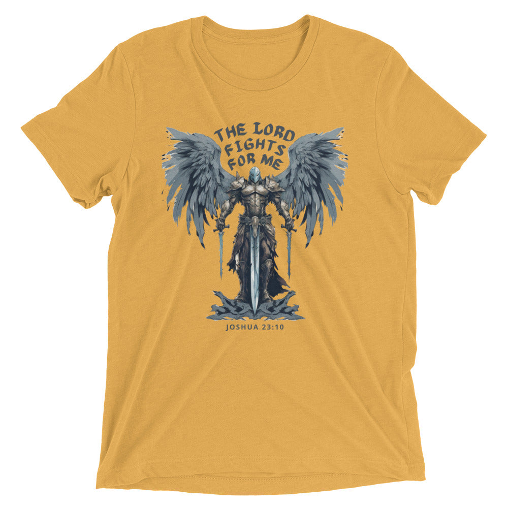 “The Lord Fights for Me” Unisex Tri-Blend T-Shirt 4