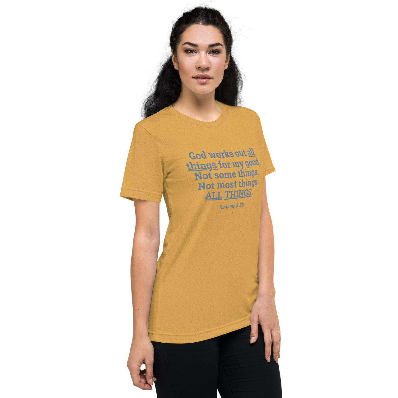 "All Things for my Good" Unisex Tri-Blend T-Shirt 2