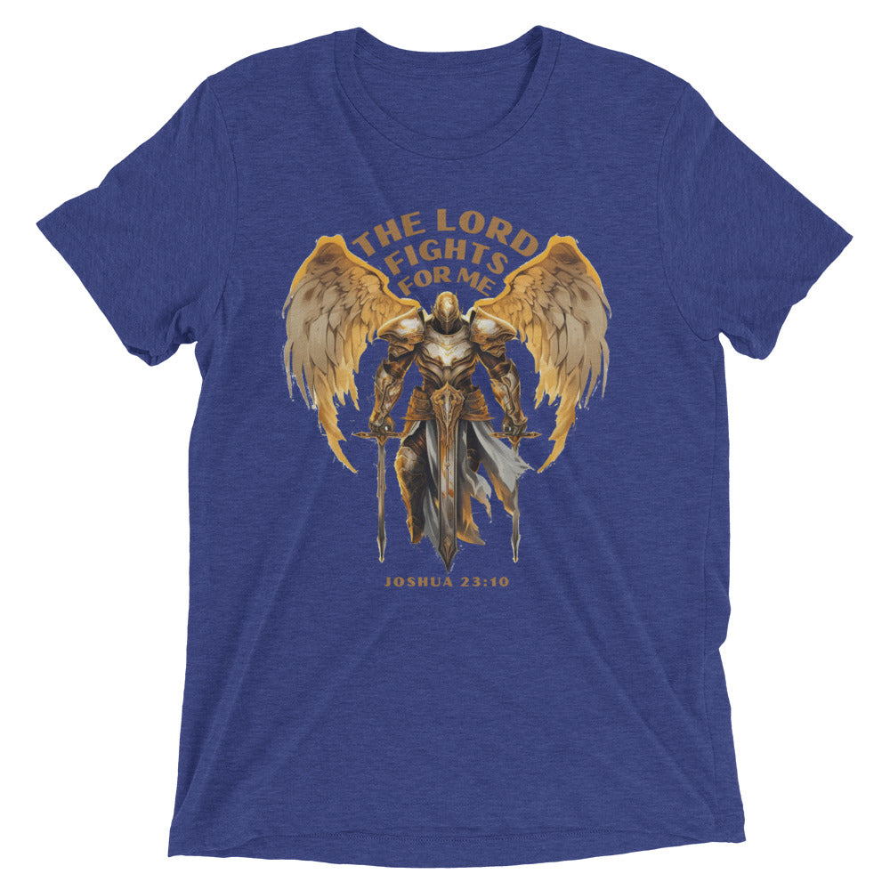 “The Lord Fights for Me” Unisex Tri-Blend T-Shirt 1