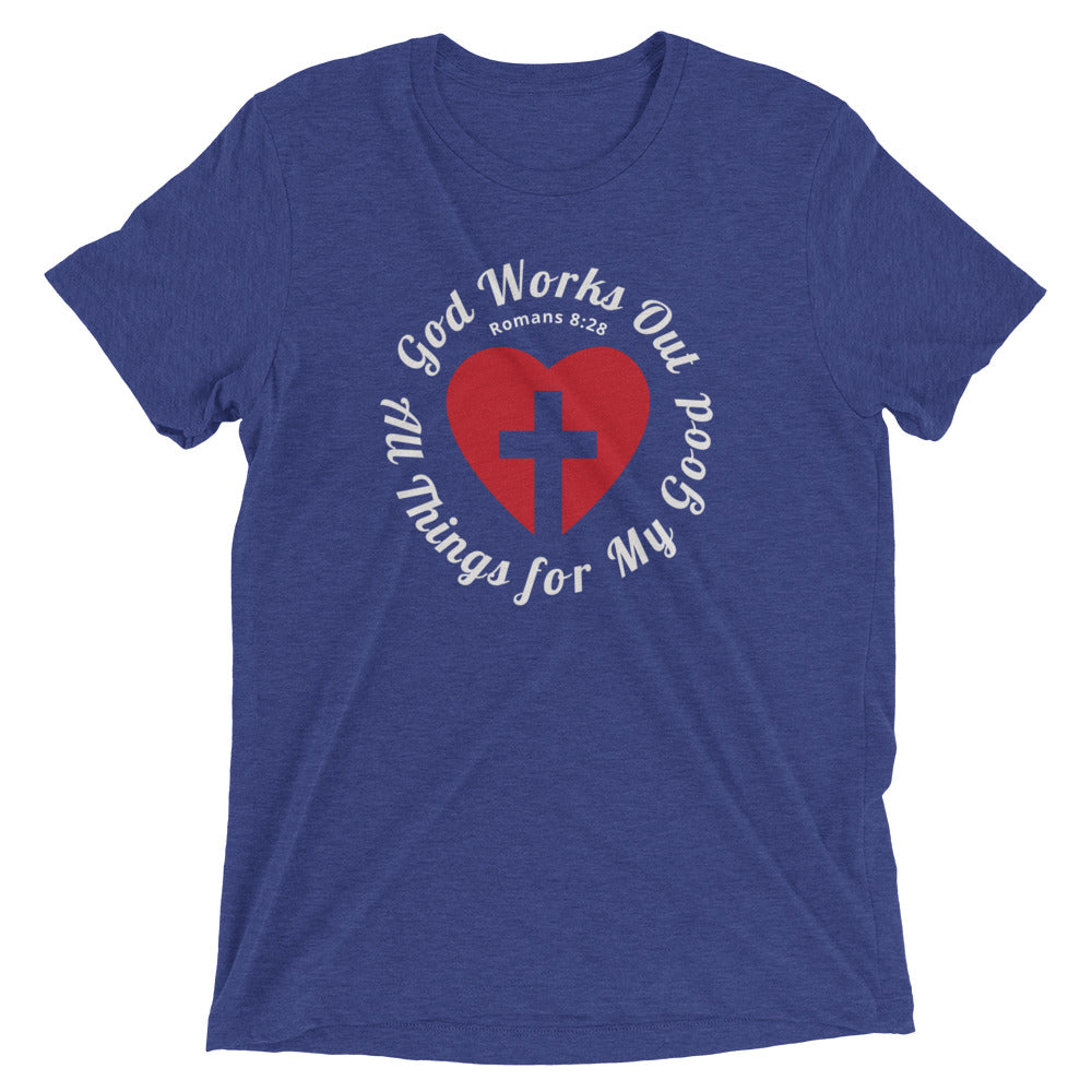 "All Things for my Good" Unisex Tri-Blend T-Shirt 8