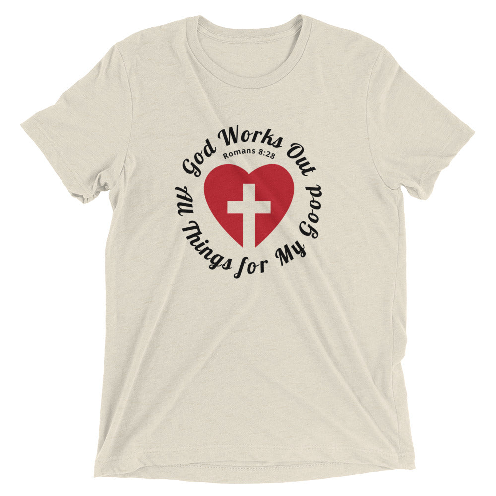 "All Things for my Good" Unisex Tri-Blend T-Shirt 9