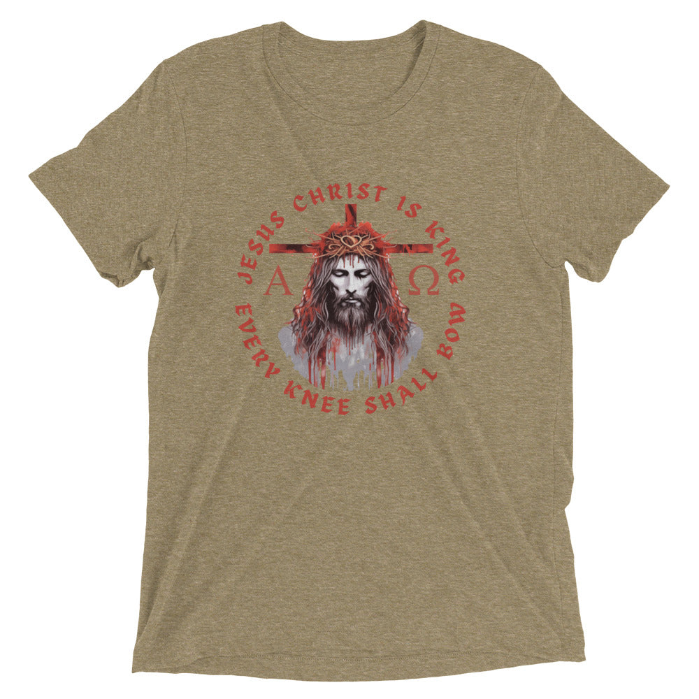 "Every Knee Shall Bow" Unisex Tri-Blend T-Shirt 5