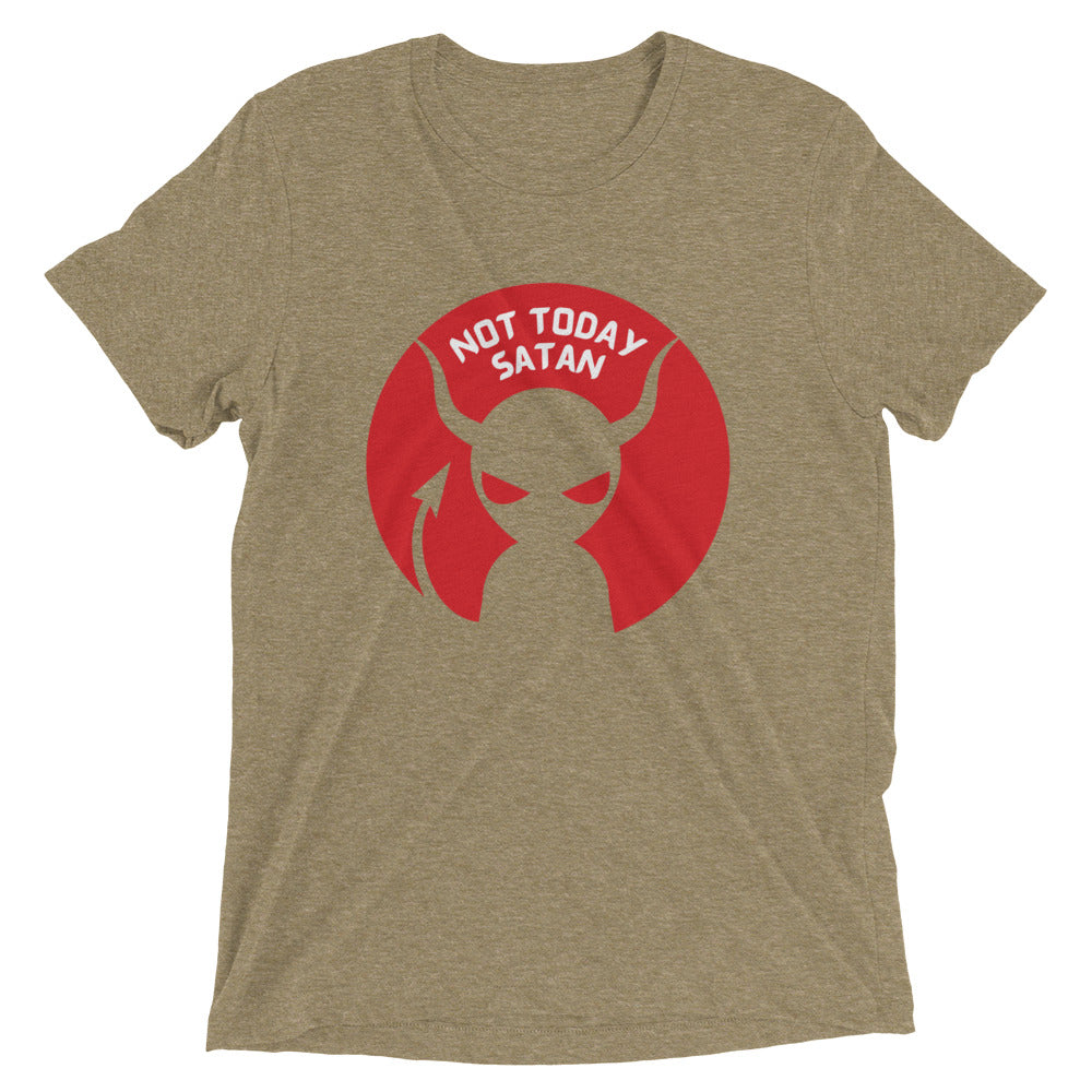 "Not Today Satan" Unisex Tri-Blend T-Shirt 8