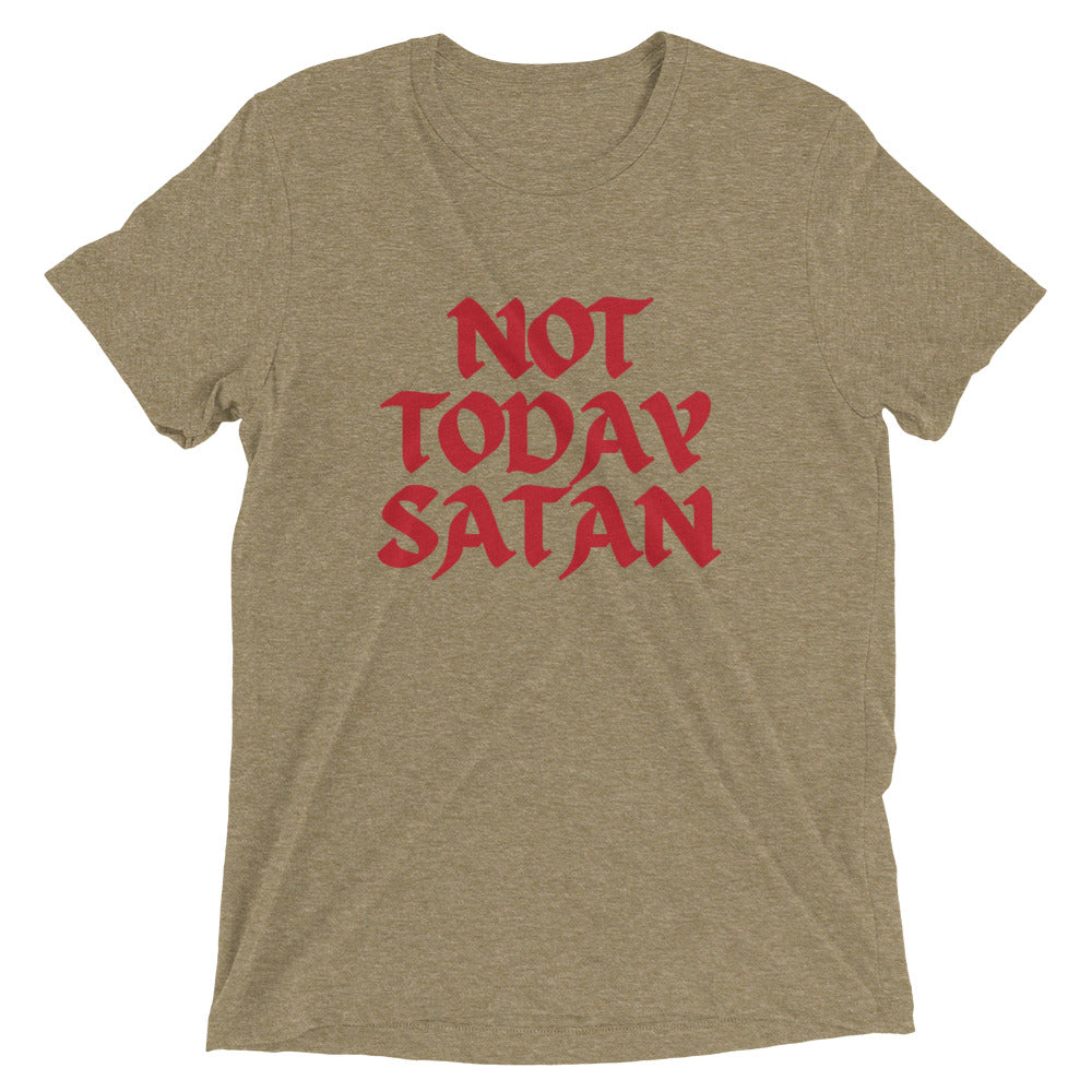 "Not Today Satan" Unisex Tri-Blend T-Shirt 13