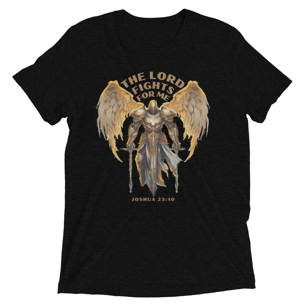 “The Lord Fights for Me” Unisex Tri-Blend T-Shirt 1