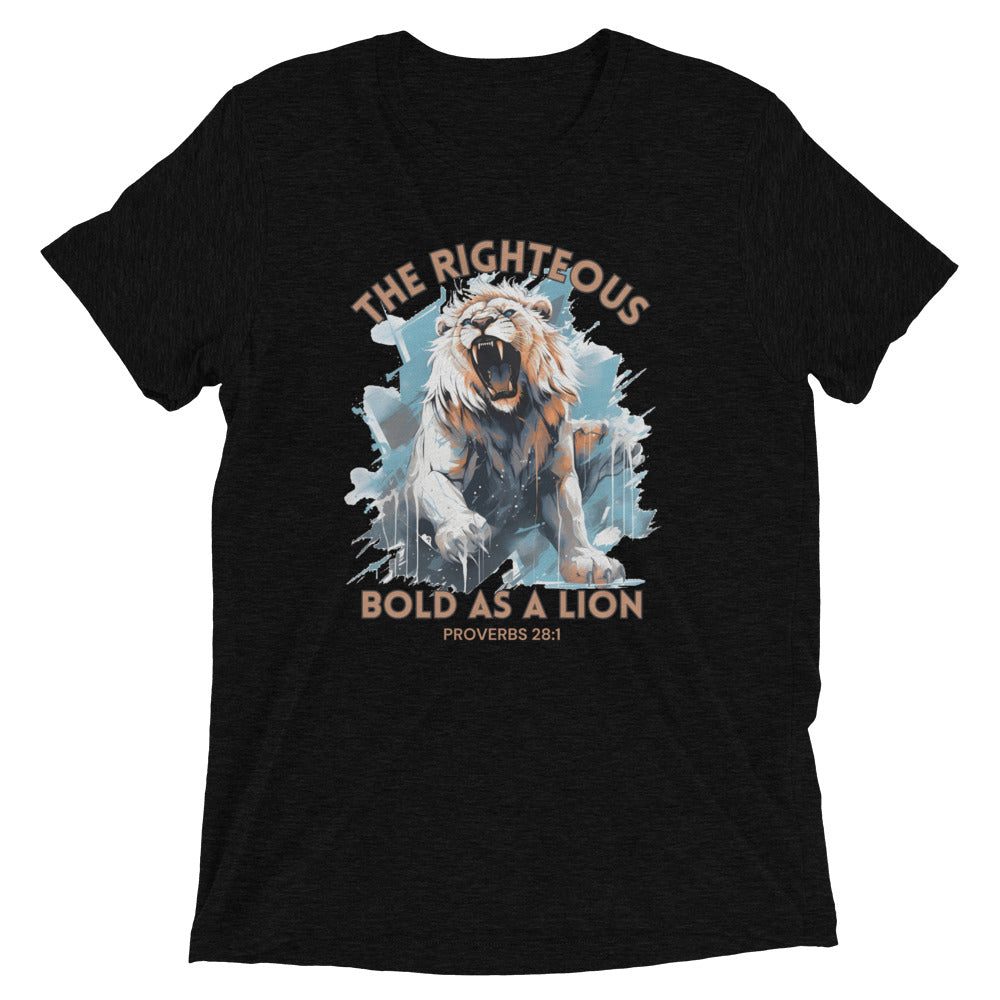 “Bold as a Lion” Unisex Tri-Blend T-Shirt 4