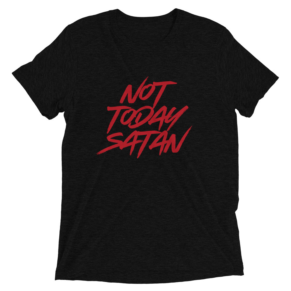 "Not Today Satan" Unisex Tri-Blend T-Shirt 6