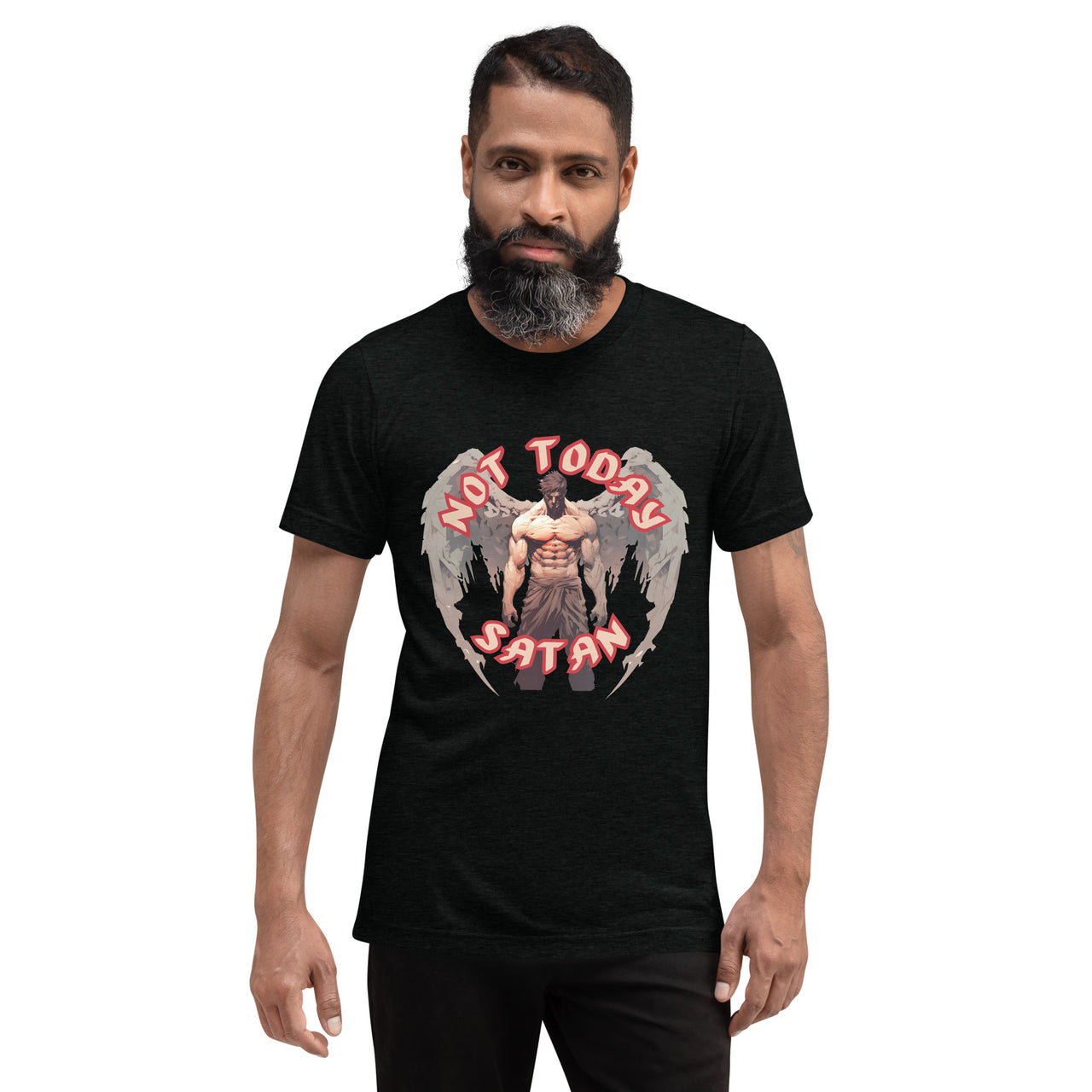 "Not Today Satan" Unisex Tri-Blend T-Shirt 14