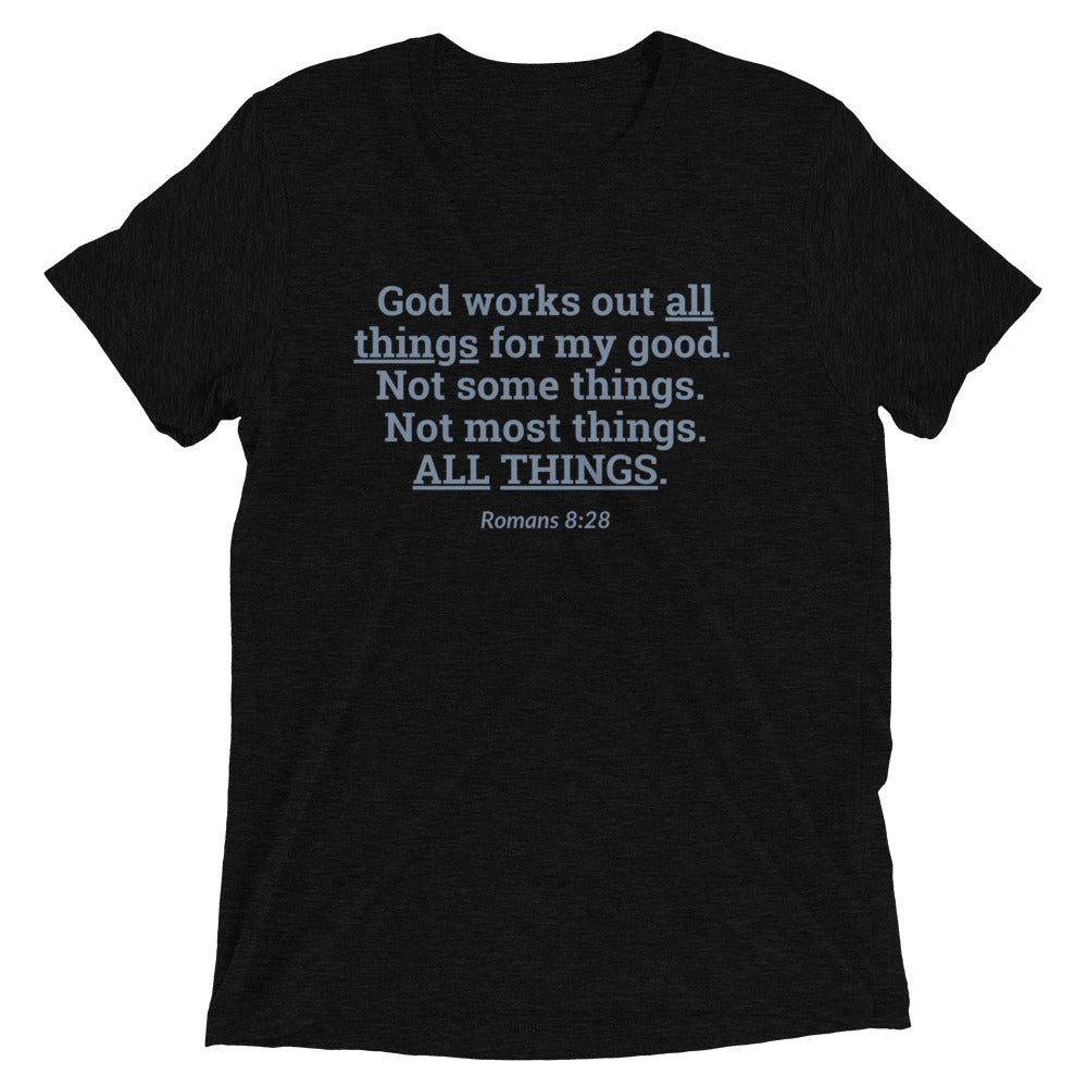 "All Things for my Good" Unisex Tri-Blend T-Shirt 2