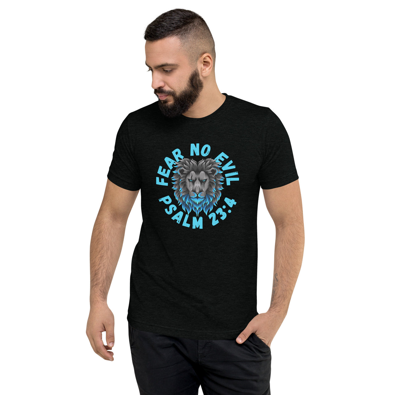 “Fear No Evil" Unisex Tri-Blend T-Shirt 1