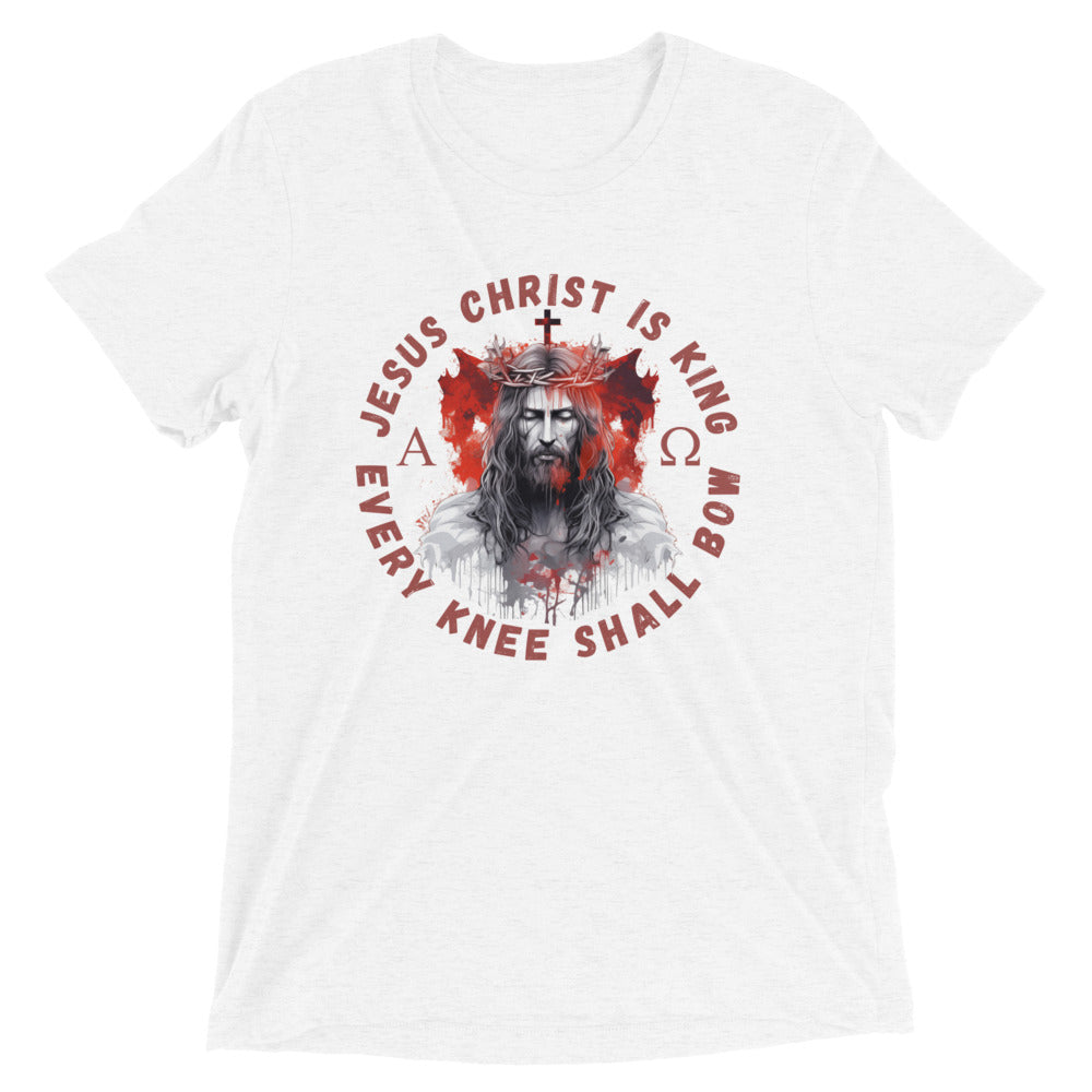 "Every Knee Shall Bow" Unisex Tri-Blend T-Shirt 2