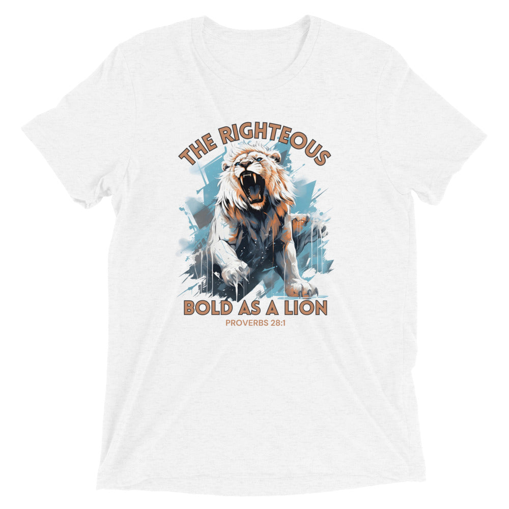 “Bold as a Lion” Unisex Tri-Blend T-Shirt 4