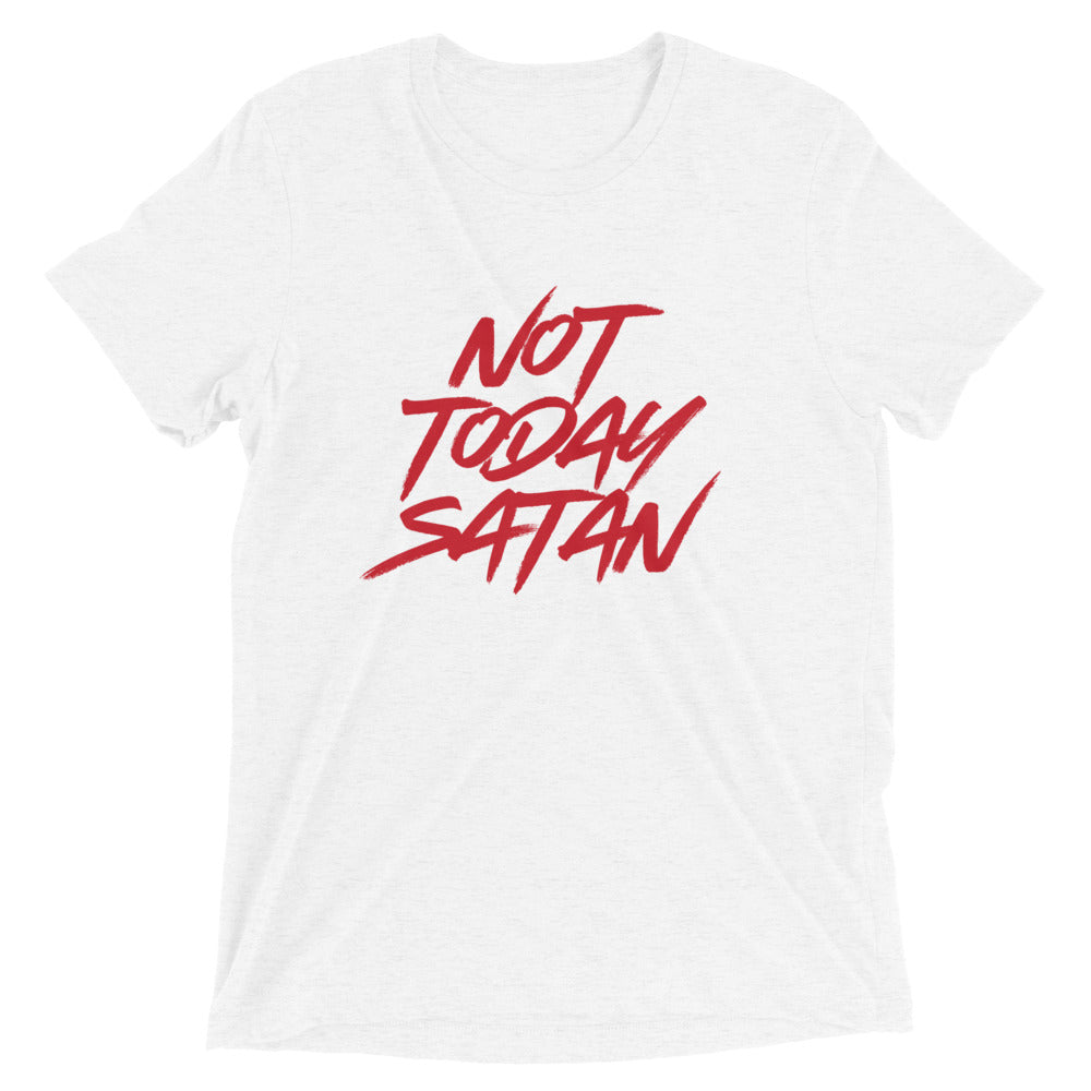 "Not Today Satan" Unisex Tri-Blend T-Shirt 6