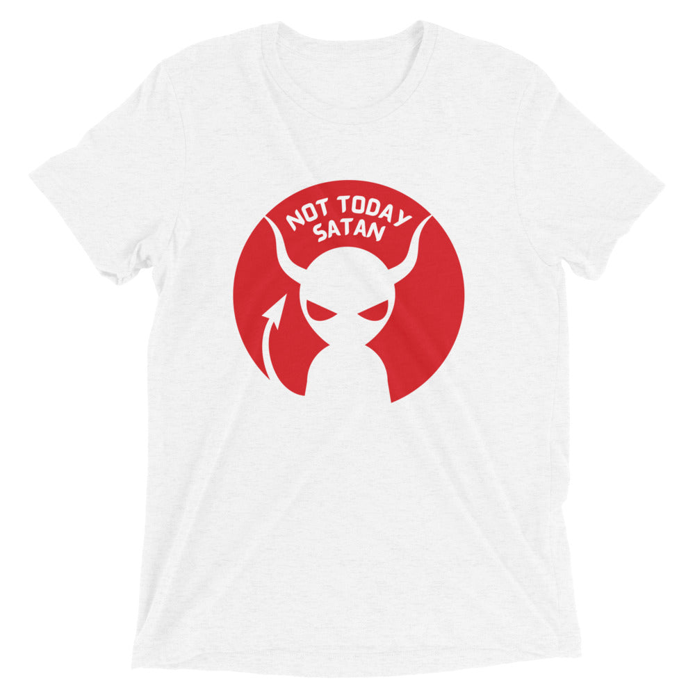 "Not Today Satan" Unisex Tri-Blend T-Shirt 8