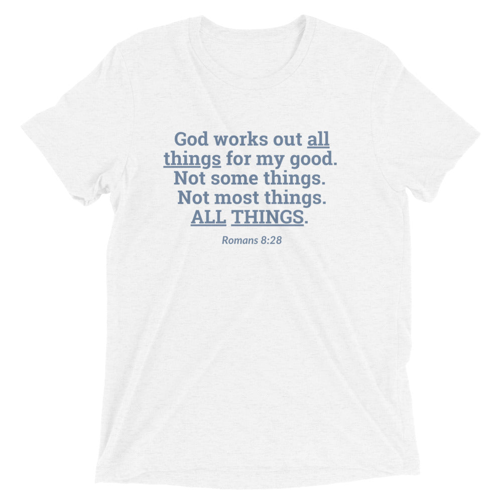 "All Things for my Good" Unisex Tri-Blend T-Shirt 2