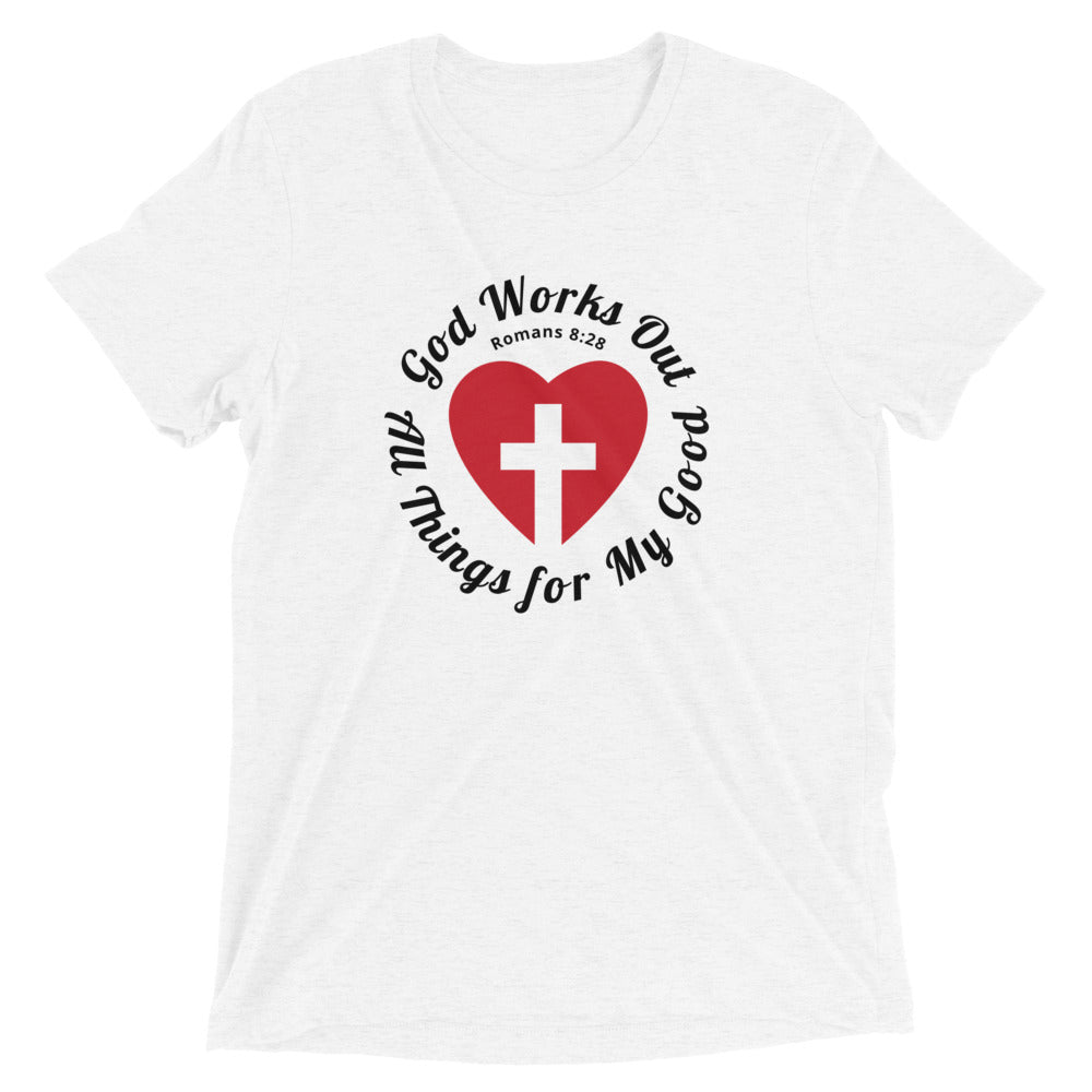 "All Things for my Good" Unisex Tri-Blend T-Shirt 9