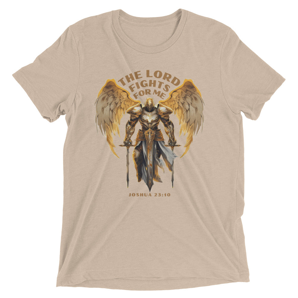 “The Lord Fights for Me” Unisex Tri-Blend T-Shirt 1