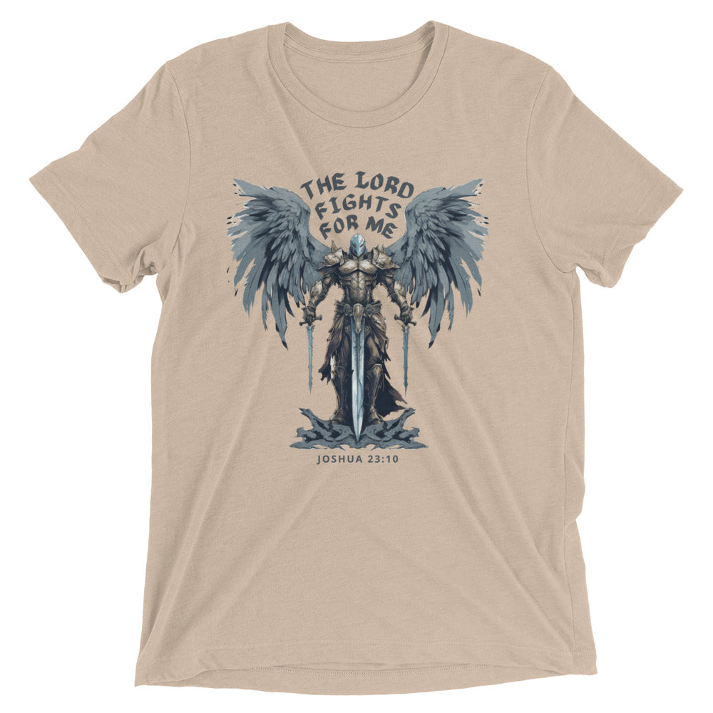 “The Lord Fights for Me” Unisex Tri-Blend T-Shirt 4