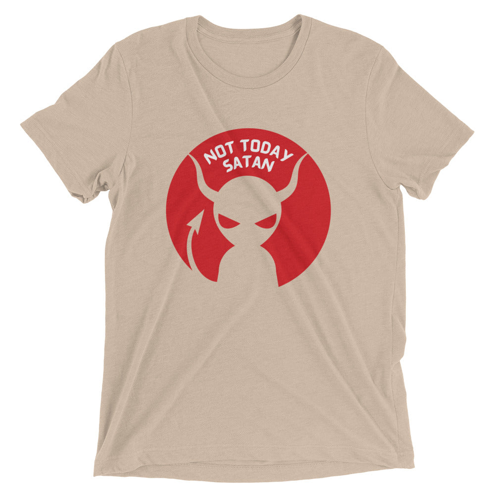 "Not Today Satan" Unisex Tri-Blend T-Shirt 8