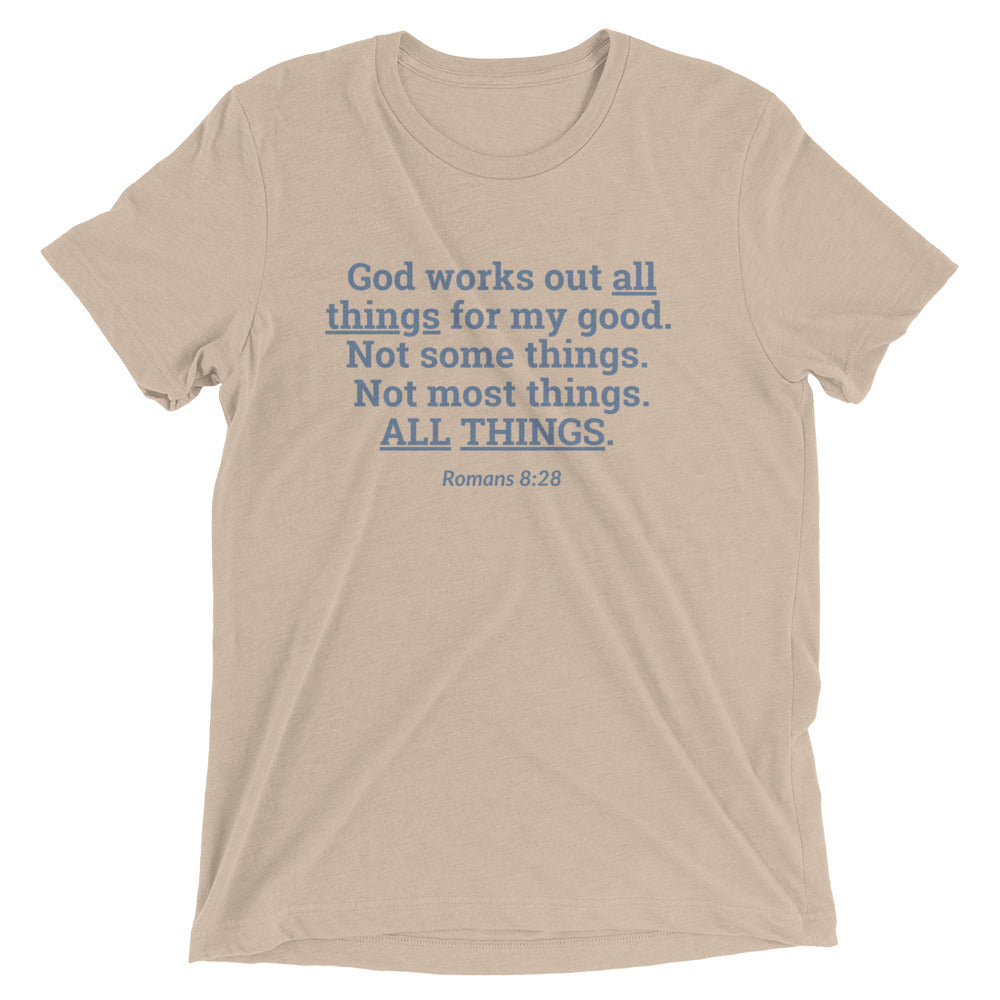 "All Things for my Good" Unisex Tri-Blend T-Shirt 2