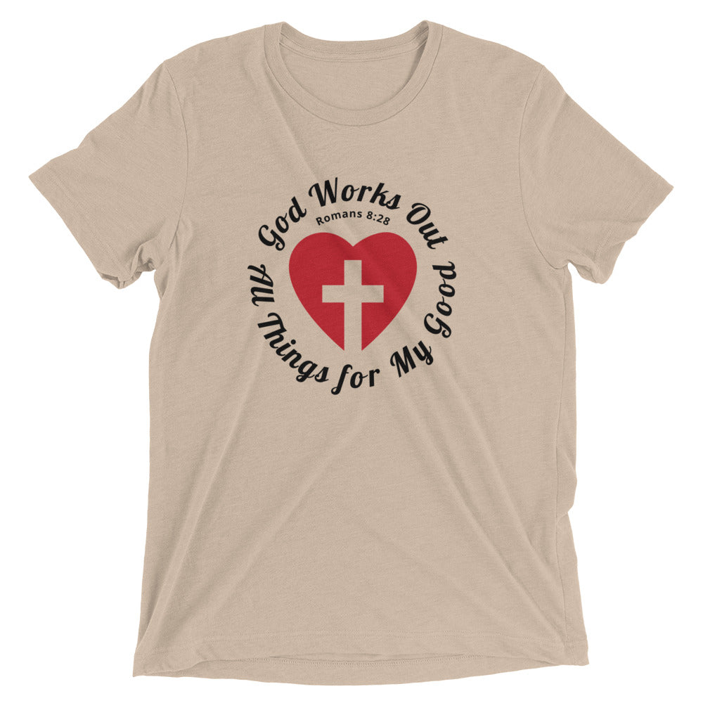 "All Things for my Good" Unisex Tri-Blend T-Shirt 9