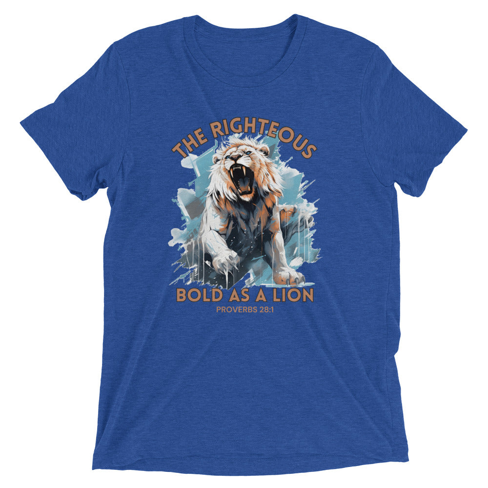 “Bold as a Lion” Unisex Tri-Blend T-Shirt 4