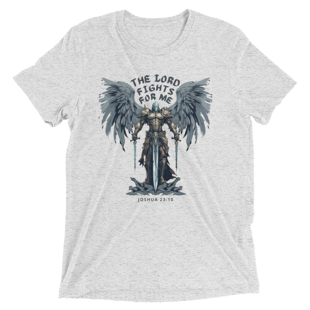 “The Lord Fights for Me” Unisex Tri-Blend T-Shirt 4