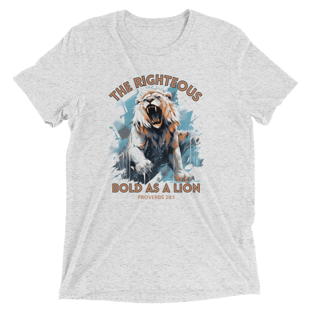 “Bold as a Lion” Unisex Tri-Blend T-Shirt 4