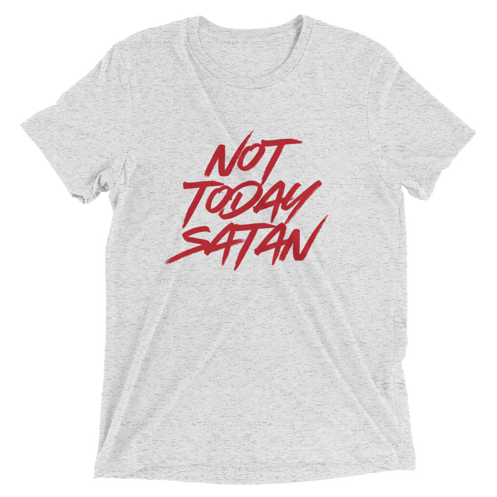 "Not Today Satan" Unisex Tri-Blend T-Shirt 6