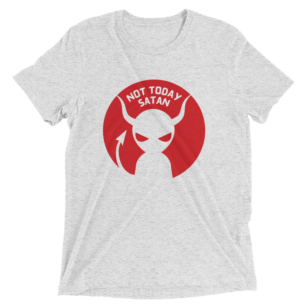 "Not Today Satan" Unisex Tri-Blend T-Shirt 8