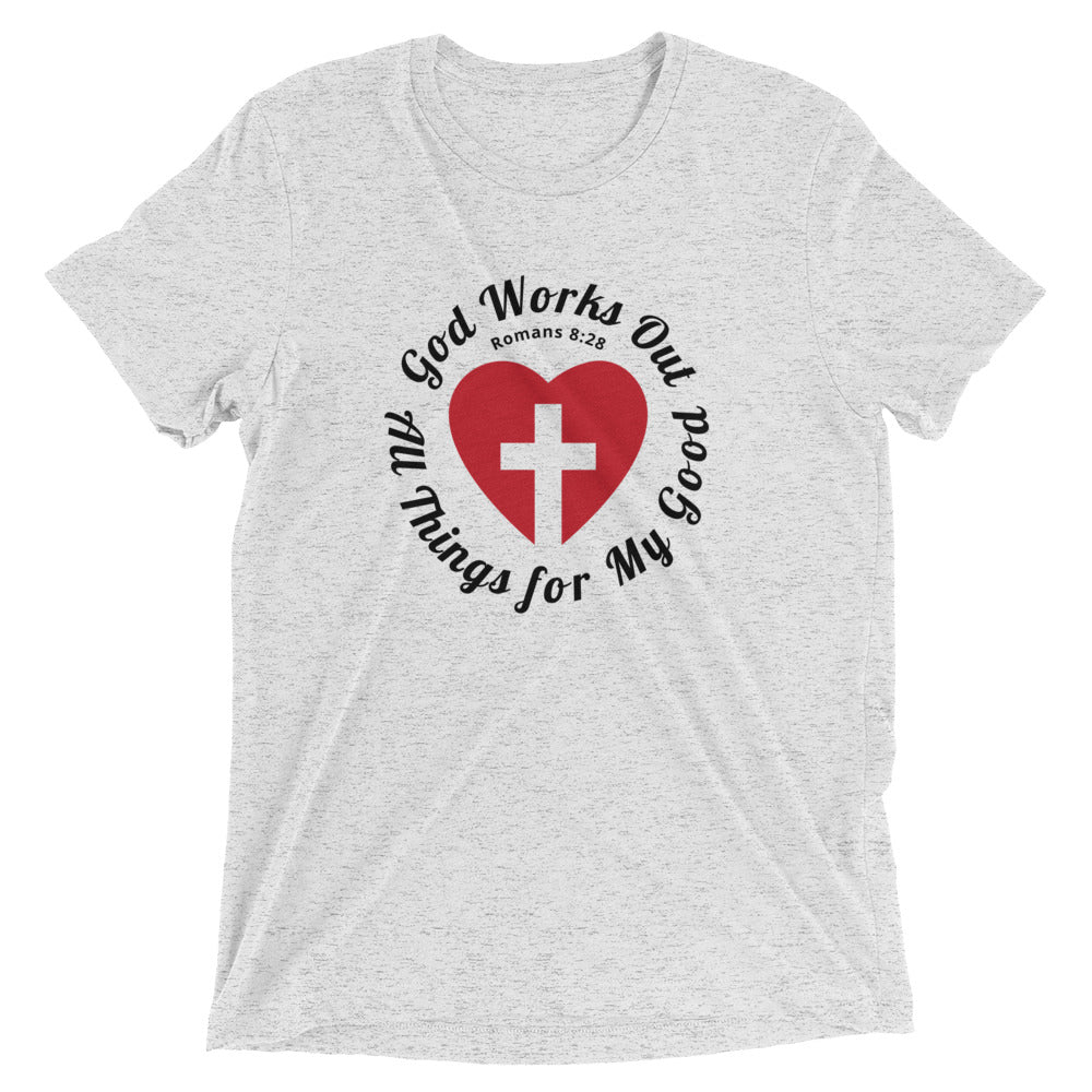 "All Things for my Good" Unisex Tri-Blend T-Shirt 9