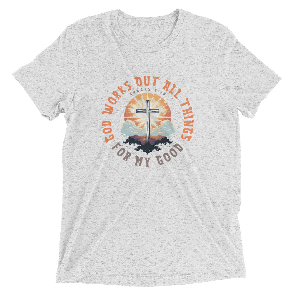 "All Things for my Good" Unisex Tri-Blend T-Shirt 13